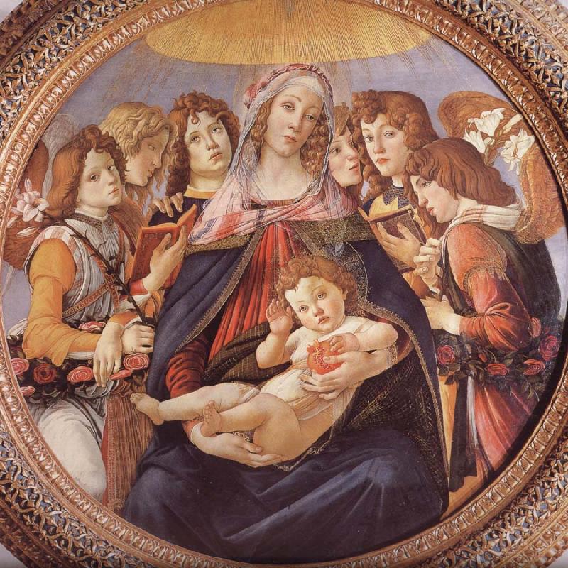 Sandro Botticelli Our Lady of the eight sub-angel china oil painting image